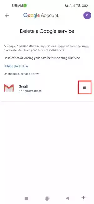 حذف حساب Gmail نهائيا 2021