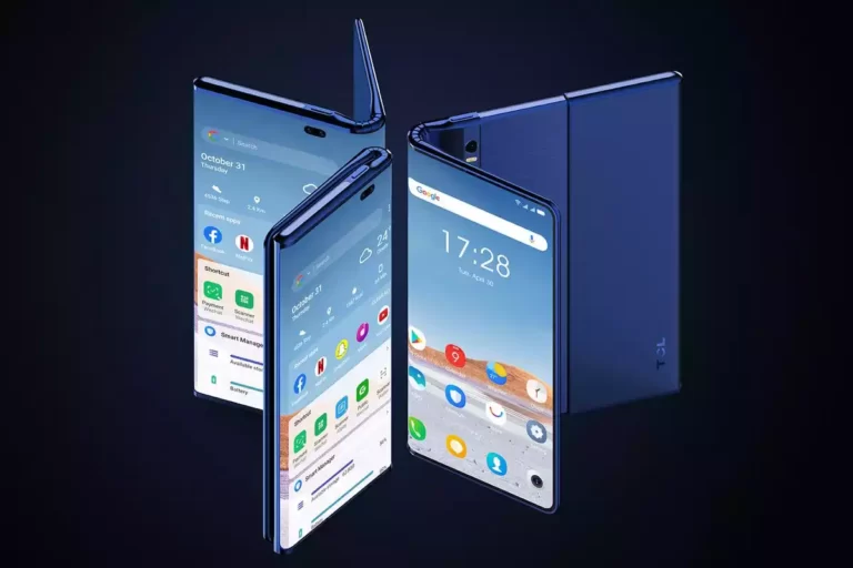 تعرض TCL طراز هاتف يمكن طيه على كلا الجانبين
