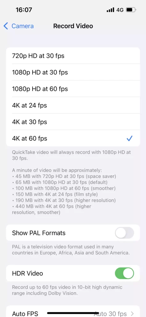كيفية تصوير "فيديو 4K" على "الايفون"