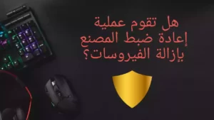 هل تقوم عملية إعادة ضبط المصنع بإزالة الفيروسات؟