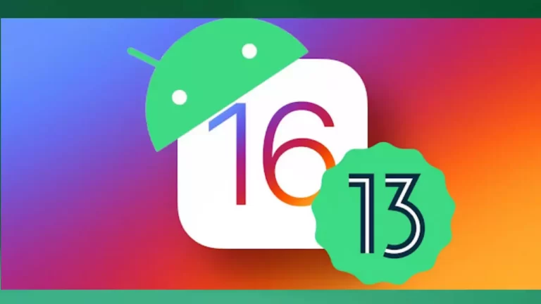 ios 16 vs android 13