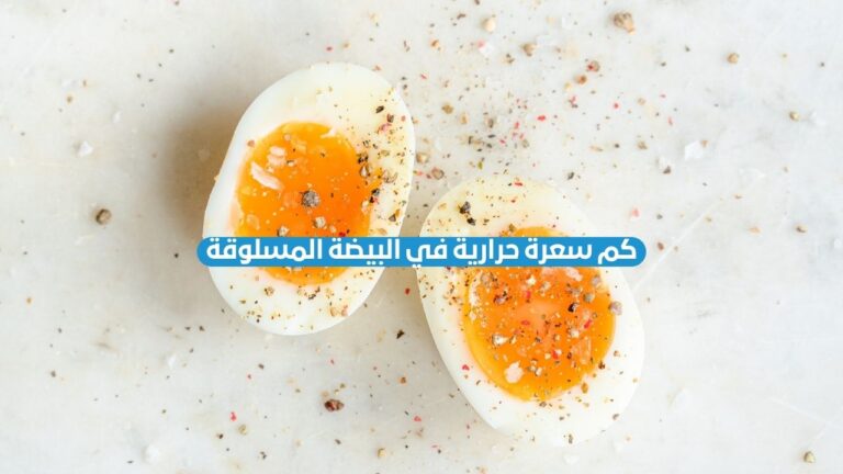 كم سعرة حرارية في البيضة المسلوقة