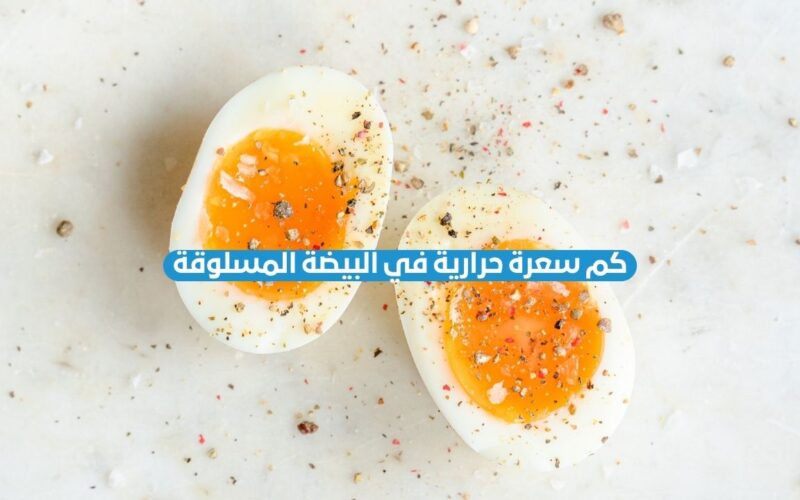 كم سعرة حرارية في البيضة المسلوقة