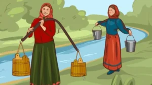 اختبر ذكائك: خمن في 5 ثوان أي سيدة ستجلب المزيد من الماء إلى المنزل!