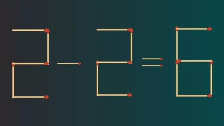 2-2=6 لغز عود الثقاب الذي لا يستطيع حله إلا العقل العبقري | لغز عود الثقاب
