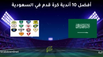 أفضل 10 أندية كرة قدم في السعودية لعام 2023