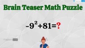 هل يمكنك حل هذا اللغز الرياضي -9²+81=؟