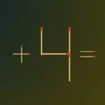 قم بتصحيح المعادلة 6+4=8 عن طريق إزالة عودي ثقاب