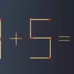 حل اللغز 4+5=3 عن طريق إضافة عود ثقاب واحد