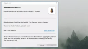 تحميل جلبريك Palera1n للويندوز iOS 15 - iOS 16