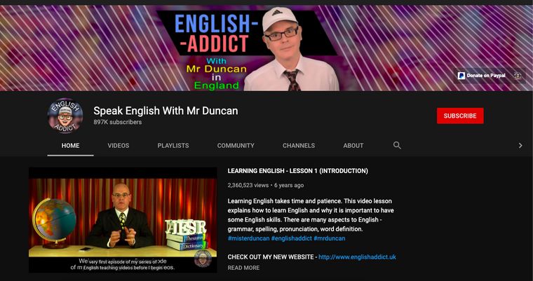 speak english with mr Duncan