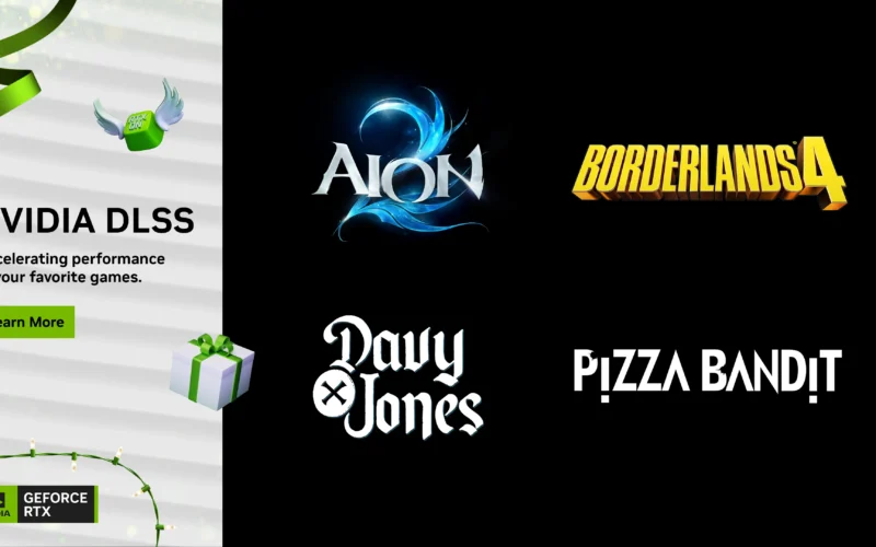 مكافأة للاعبي GeForce للعبة Borderlands 4، وDLSS حاضرة في AION2، Pizza Bandit وDAVY x JONES