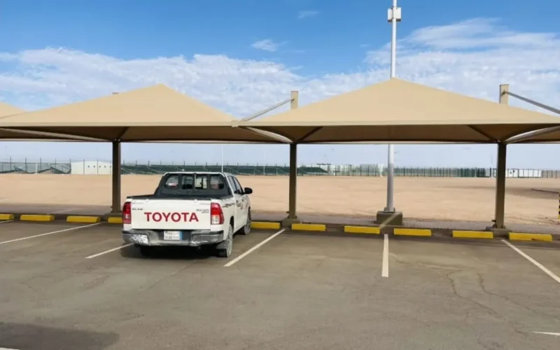 مظلات الدمام والقطيف: درع الحماية الأمثل لمركبتك في قلب المنطقة الشرقية