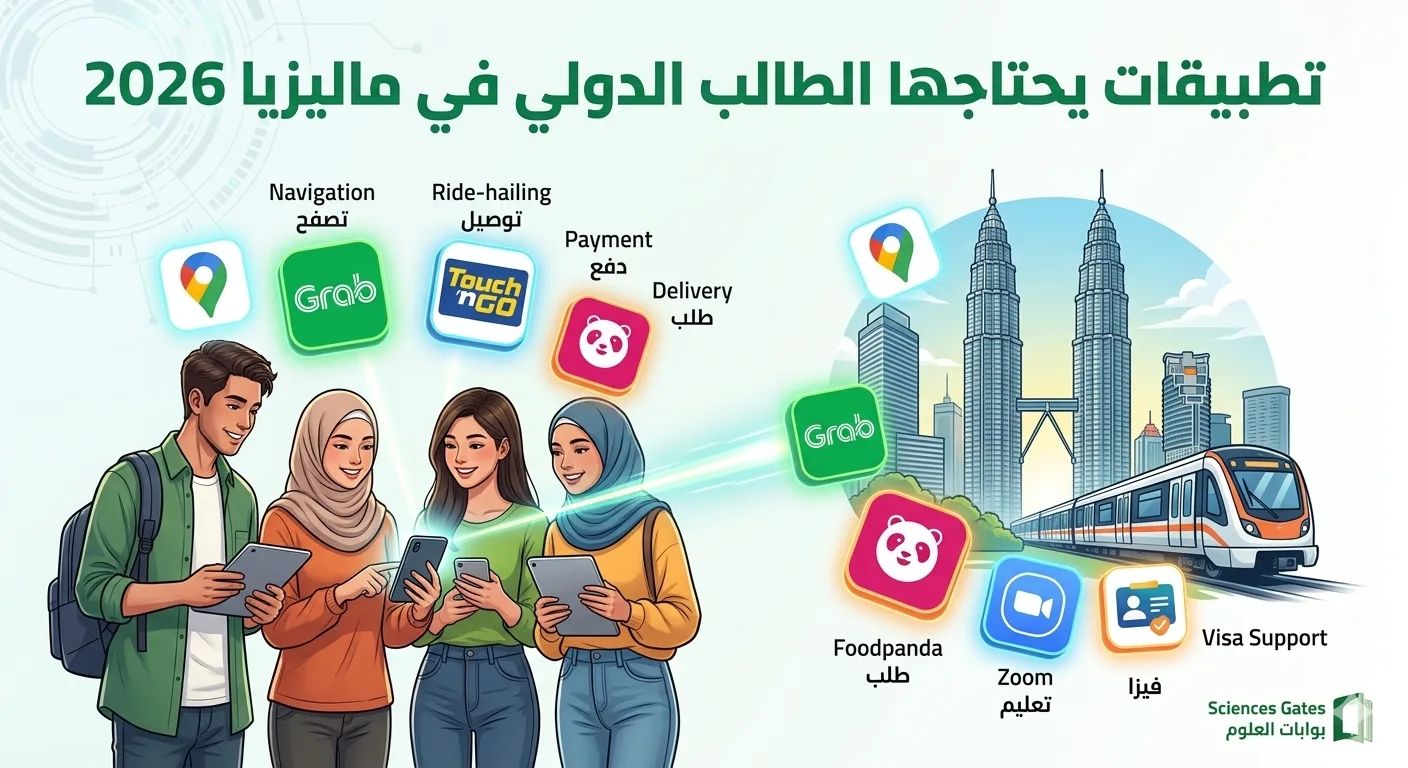 أفضل التطبيقات التي يحتاجها الطلاب الدوليون للدراسة في ماليزيا 2026