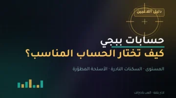 حسابات ببجي: كيف تختار الحساب المناسب حسب المستوى والسكنات والأسلحة المطورة؟
